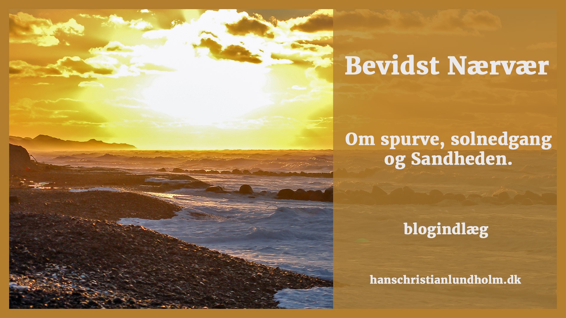 Spurve solnedgang sandheden