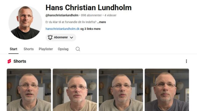 YouTube Hans Christian Lundholm
